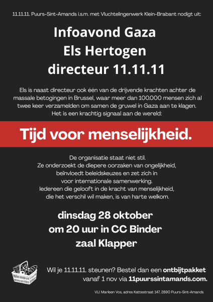 flyer infoavond GAZA